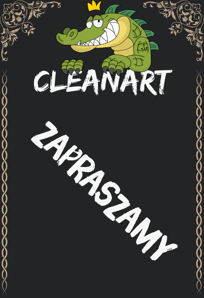 zapraszamy grafika z logiem i napisem "zapraszamy"